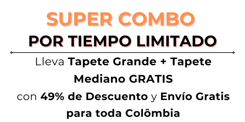COMBO PREMIUM - 2x1 TAPETE GRANDE + GRATIS TAPETE MEDIANO🎁- AQUASHIELD™