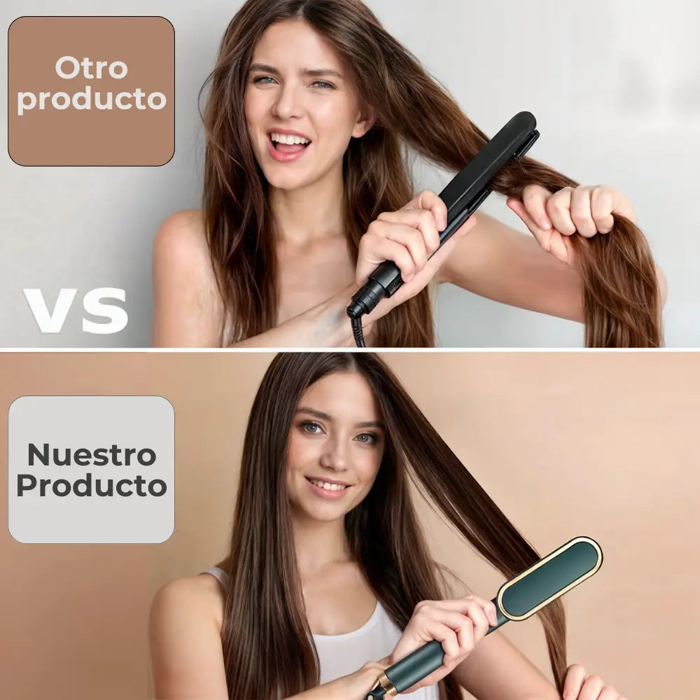 Smooth Hair - Cepillo Alisador 2 en 1